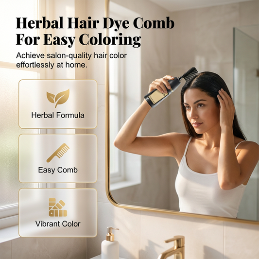 🔥HOT SALE 50% OFF🎁Herbal Hair Dye Comb for Home Use