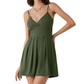🥳Last Day Special Price ￡13.99!!🌿 50% OFF! Women‘s Ribbed Knit Romper – Breathable & skin-friendly, keeps shape. Flared skirt with hidden shorts, no riding up. 6 colors. Effortless everyday elegance. 👙✅