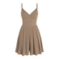 🥳Last Day Special Price ￡13.99!!🌿 50% OFF! Women‘s Ribbed Knit Romper – Breathable & skin-friendly, keeps shape. Flared skirt with hidden shorts, no riding up. 6 colors. Effortless everyday elegance. 👙✅