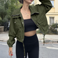 Women's Casual Lightweight Cropped Jacket