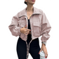 Women's Casual Lightweight Cropped Jacket