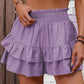 🔥💐LAST DAY SALE 50%OFF💃Solid Color Stretch Waist Layered Short Skirt