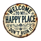 🔥Hot Sale🔥 Vintage "Happy Place" Metal Sign
