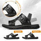 Dual-use Hollow Breathable Men’s Cowhide Sandals