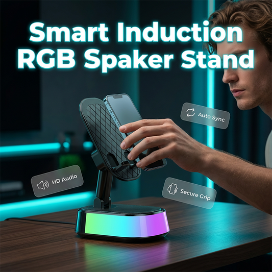 Induction Speaker with Phone Stand