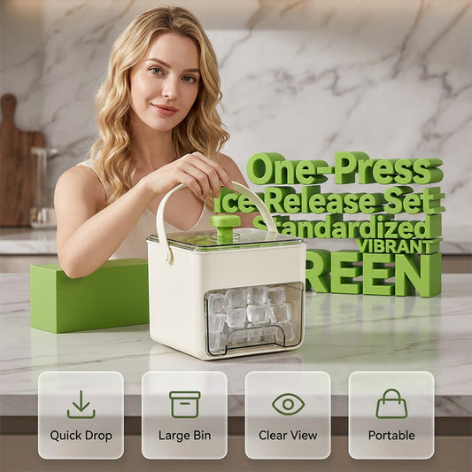 ☀️Limited Discount 60% Off🎁2-in-1 Ice Cube Tray and Storage Box Set