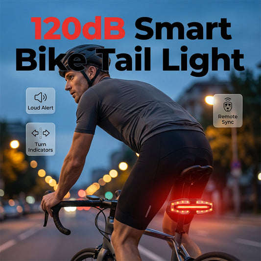 Bicycle Rear Light with Horn Alert