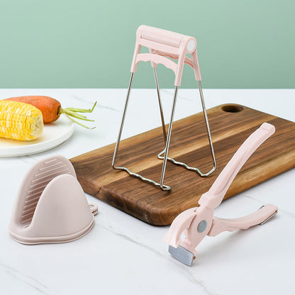 Silicone clamp to prevent scalding Creative multifunctional bowl clamp for the kitchen Spoon rest Pot clamps
