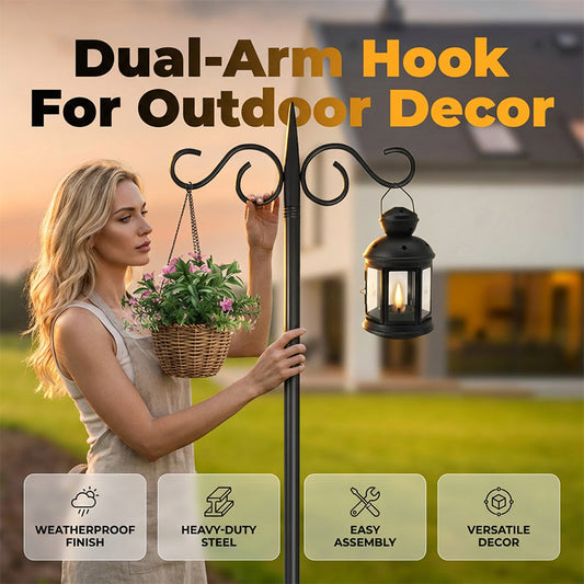 Decorative Garden Hook for Bird Feeders & Plants