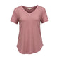🌸Breathable Soft Comfort🌿Women's Casual V-Neck Short Sleeve T-Shirt✨
