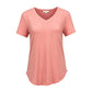 🌸Breathable Soft Comfort🌿Women's Casual V-Neck Short Sleeve T-Shirt✨