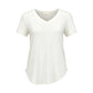 🌸Breathable Soft Comfort🌿Women's Casual V-Neck Short Sleeve T-Shirt✨