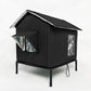 ⏰🔥LIMITED TIME 50% OFF! 🐾 Waterproof Outdoor Cat House – Thermal Aluminium Lining, Elevated 12cm, Foldable, Weatherproof – Warm & Dry Shelter for Feral or Outdoor Cats (M/L, Black/Dark Grey/Dark Green)