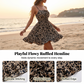👗Ruffle Romance🎀Tie-Front Smocked Spaghetti Strap Dress