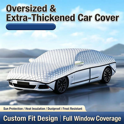🥳2026 HOT SALE🥳💞50K+ SOLD!🌨️🛡️ 50% OFF! Car Windshield Snow Cover – All‑season, multi‑layer. Covers hood, glass & side windows. Strong straps, no slipping! 🚙💨