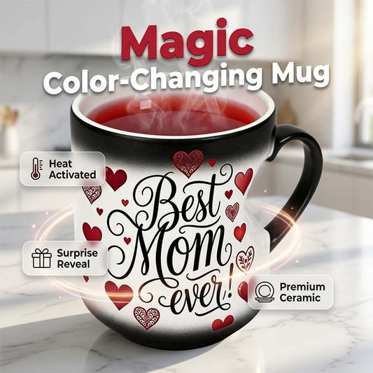 ☕️ Heat-Activated "Best Mom Ever" Color-Changing Mug 💖 The Magic Mug