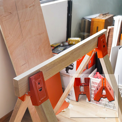 🛠️ 70% OFF NOW! 🔩 Heavy-Duty Sawhorse Bracket with Down Clamp – Galvanized steel, foldable & secure locking – perfect for job sites, workshops or DIY projects 🛠️