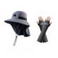UPF 50+ Wide Brim Sun Hat with Neck Flap