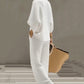 Women's Waffle Knit Two-Piece Lounge Set