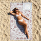 2-in-1 Convertible Beach Towel & Drawstring Backpack