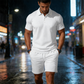 📢📢40% OFF !! ⏰Men's Summer 2-Piece Polo & Shorts Set