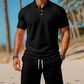 📢📢40% OFF !! ⏰Men's Summer 2-Piece Polo & Shorts Set