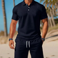📢📢40% OFF !! ⏰Men's Summer 2-Piece Polo & Shorts Set