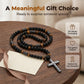 Modern Beaded Cross Pendant Necklace for Men