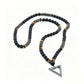 Modern Beaded Cross Pendant Necklace for Men