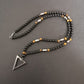 Modern Beaded Cross Pendant Necklace for Men
