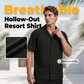 Men's Hollow-Out Short Sleeve Button Shirt