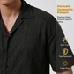 Men's Hollow-Out Short Sleeve Button Shirt