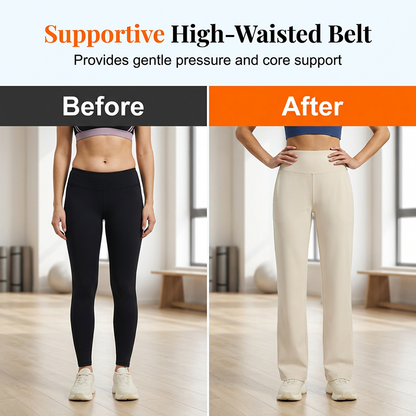 Figure-Flattering Straight-Leg Yoga Pants