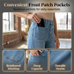 Women's Casual Wide-Leg Jeans with Patch Pockets