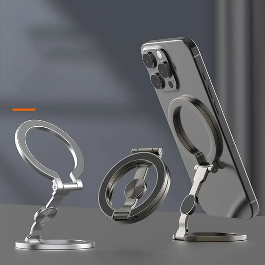 📱 LIMITED-TIME 49% OFF! ✨ Foldable Magnetic Phone Mount – Multi-Angle, Stable, Portable 🧲