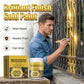 Weather-resistant, water-based gold paint