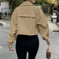 Women's Casual Lightweight Cropped Jacket