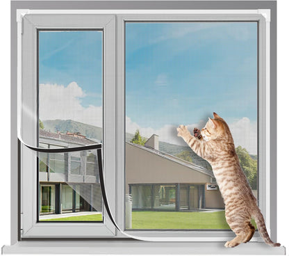✨ Magnetic Window Screen Adjustable DIY Window Net Screens Mesh，Strong Magnet Closure, Keeps Bugs Out, Fresh Air In. Perfect for Home, RV or Balcony! 🦟🚫🏠
