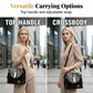 👜 Limited-time 50% off! Shiny crocodile-print handbag with gold hardware 💼