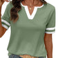 Women's Short Sleeve Color Block Tee