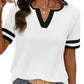 Women's Short Sleeve Color Block Tee