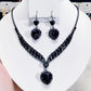 💎 40% OFF! ✨ Sparkling Heart Jewelry Set – Necklace & Earrings, Elegant, Lightweight 💖