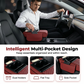 Car Armrest Storage Box with Cup Holder