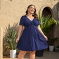 🎁2026 New Arrivals 50% OFF💥Elegant V-Neck Twist Front Dress with Pockets – Flattering ruched waist, breathable & flowy – perfect for work, weddings or date nights – chic and functional 💃