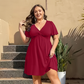 🎁2026 New Arrivals 50% OFF💥Elegant V-Neck Twist Front Dress with Pockets – Flattering ruched waist, breathable & flowy – perfect for work, weddings or date nights – chic and functional 💃