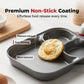 🍳50% OFF NOW! 3‑in‑1 Non‑Stick Breakfast Skillet‑Multi‑Compartment Divided Frying Pan, Even Heat Distribution Cookware Compatible with All Stovetops for Eggs, Pancakes & Morning Meals
