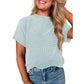 Women's Textured Stripe Short-Sleeve Shirt