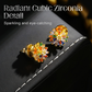 ✨ LIMITED-TIME 50% OFF! ✨ Colorful Firework Stud Earrings – Cubic Zirconia, 18K Plated, Festive 🎆