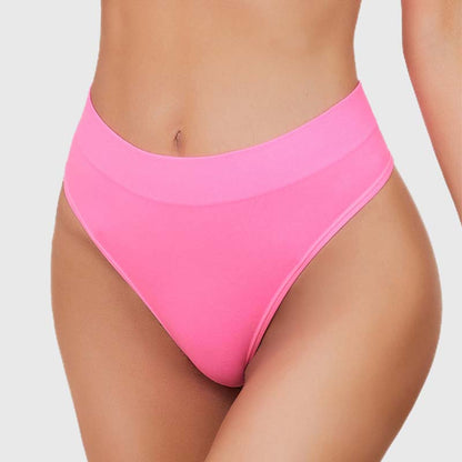 Women's Seamless Ribbed Thong Underwear
