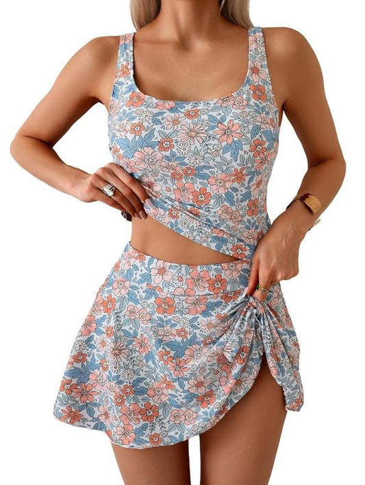 🏖️Summer Cool Deal: ONLY￡12.99!!💃Women's Two Piece Tummy Control Tie Knot Swimsuit